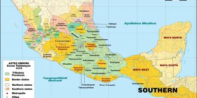 Aztec Mexico bản đồ