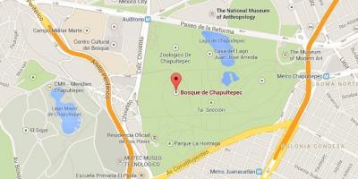 Chapultepec park bản đồ
