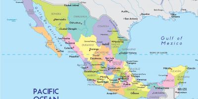 Bản đồ của bang thành Phố Mexico