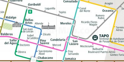 Bản đồ của tepito thành Phố Mexico 