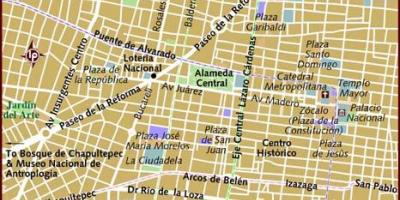 Khách sạn bản đồ thành Phố Mexico