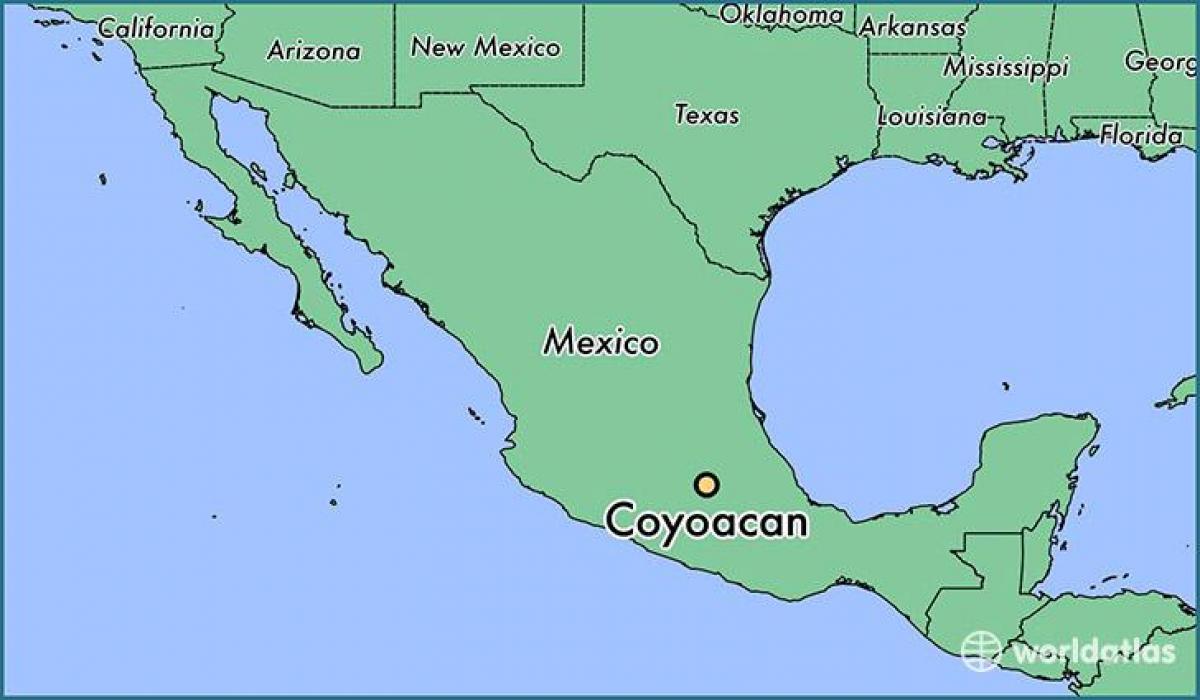 coyoacan bản đồ thành Phố Mexico