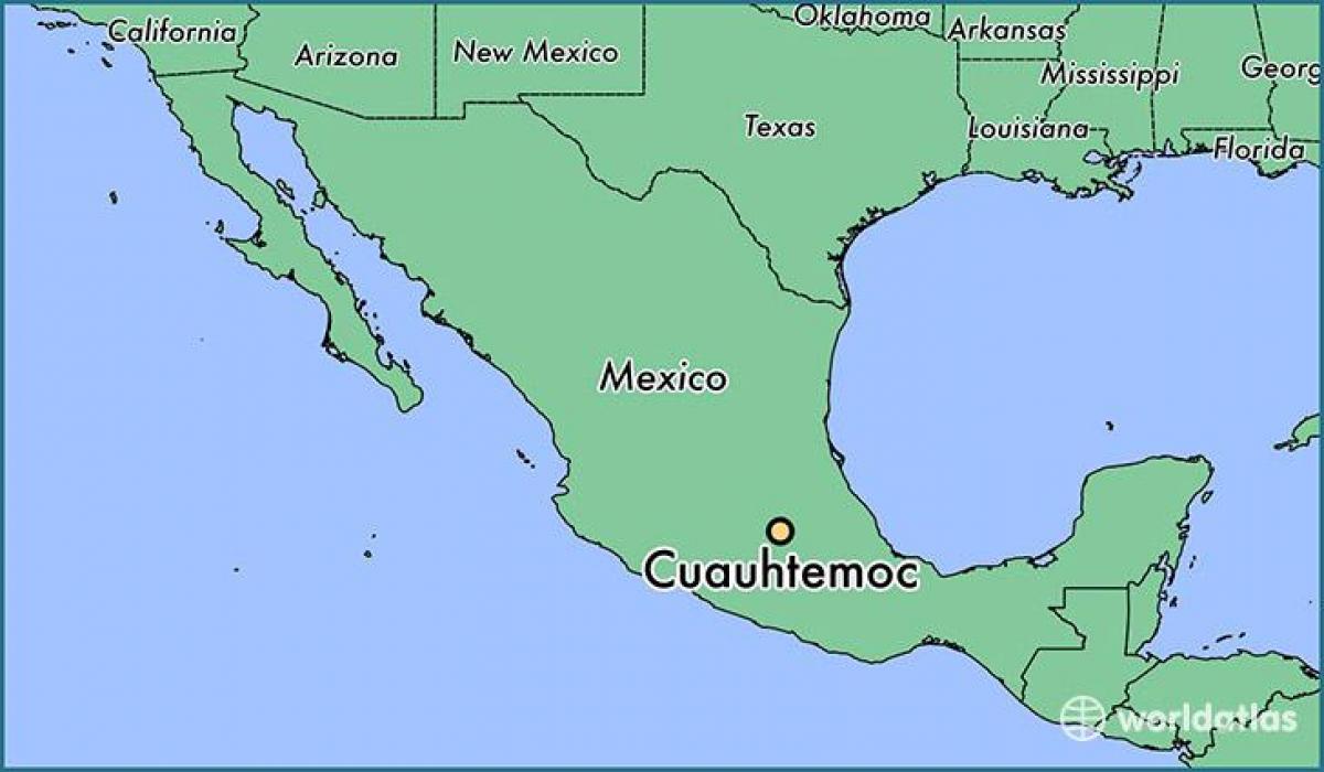 bản đồ của cuauhtemoc Mexico 