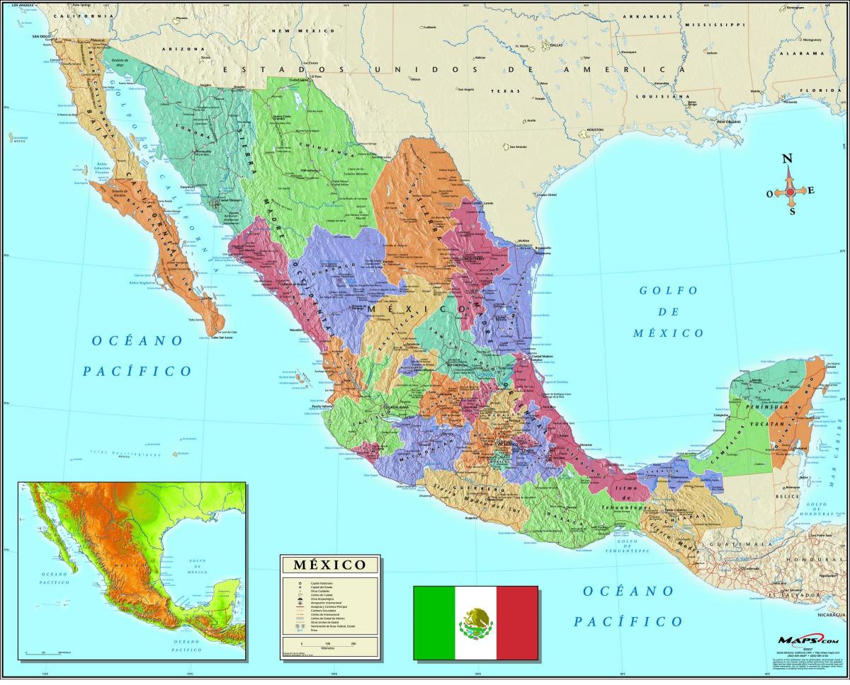 bản đồ của thành Phố Mexico mã