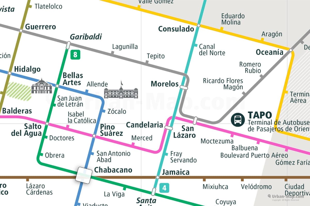 bản đồ của tepito thành Phố Mexico