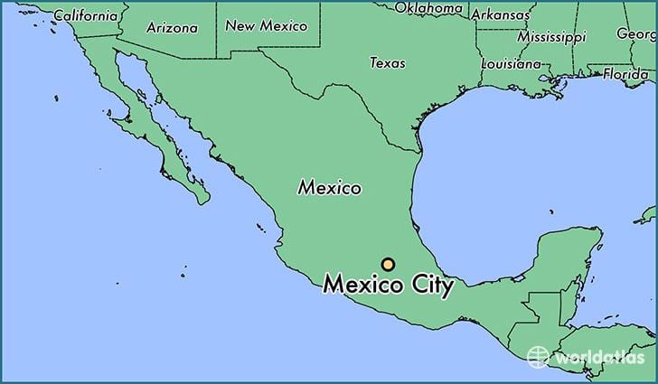 Mexico City bản đồ