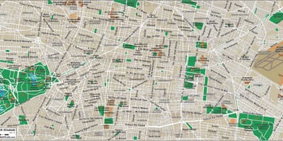 Thành Phố Mexico bản đồ đường phố