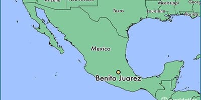 Benito juarez, Mexico bản đồ
