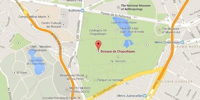 Chapultepec park bản đồ