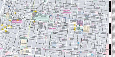 Bản đồ của đường phố, thành Phố Mexico
