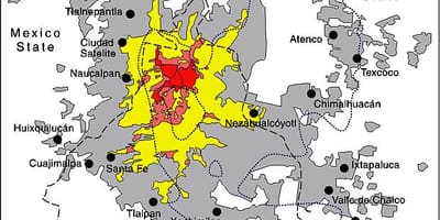 Bản đồ của thành Phố Mexico quận