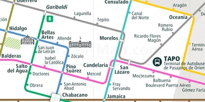 Bản đồ của tepito thành Phố Mexico 