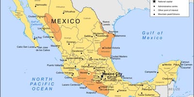 Bản đồ thành Phố Mexico, và khu vực xung quanh