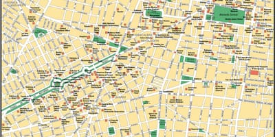 Bản đồ của thành Phố Mexico ngắm cảnh
